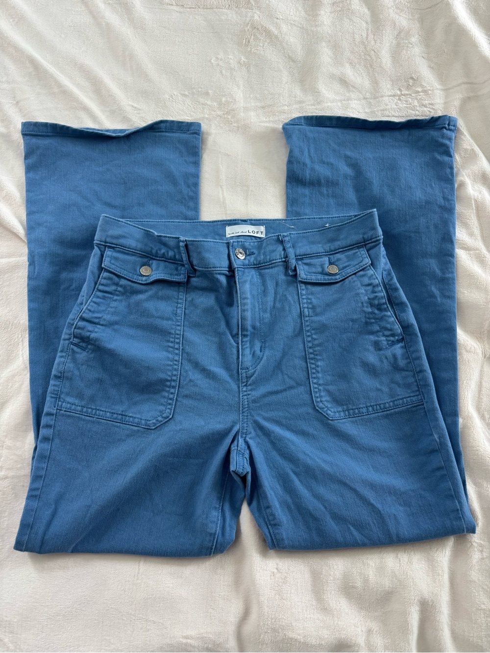 Loft High Rise Slim Flare Jeans